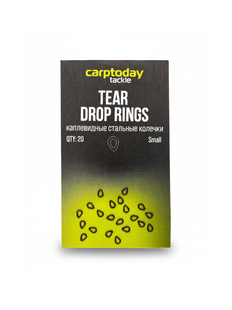 Стальные колечки каплевидные Carptoday Tear Drop Rings для карповых оснасток купить в CARPshop