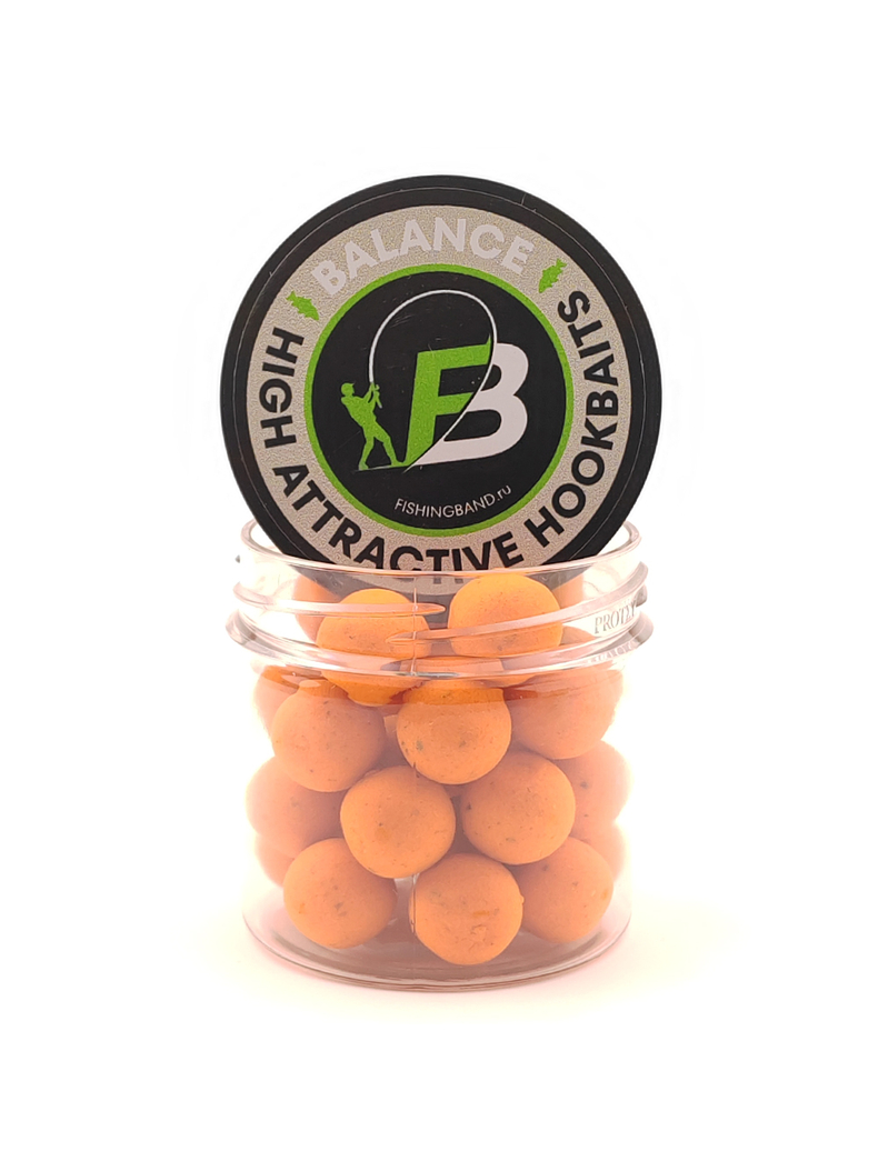 Бойлы нейтральной плавучести Balance Tangerine Мандарин 15 мм карпфишинг — CARPshop