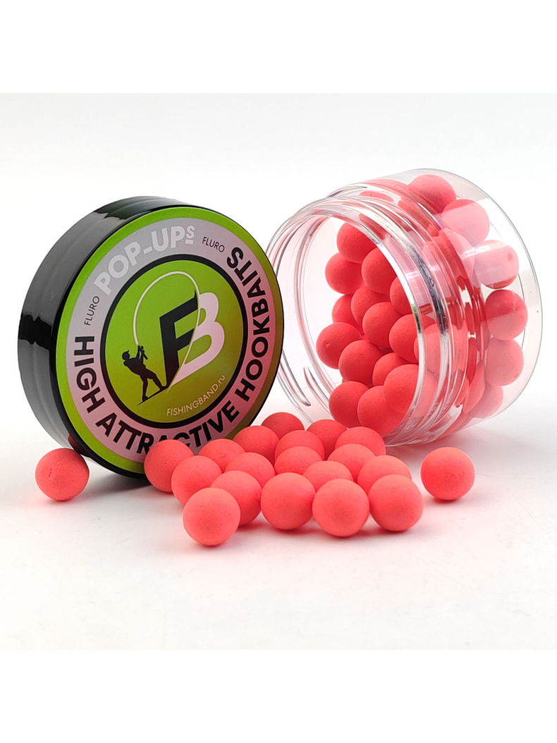 Бойлы плавающие Pop-Up Fishing Band Strawberry Клубника 12 мм — фото 2 — CARPshop