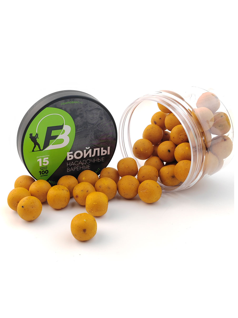 Бойлы варёные насадочные (в банке) Fishing Band Pure Honey 15 мм 100 гр — фото 2 — CARPshop