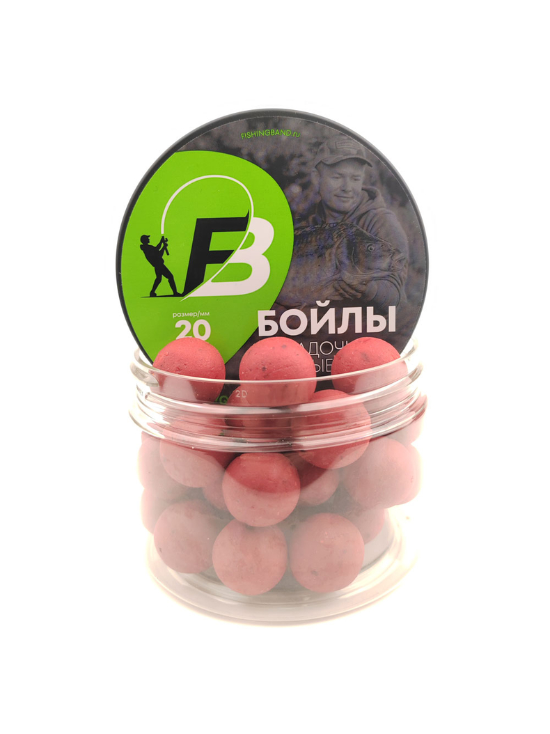 Бойлы варёные насадочные Strawberry 20 мм для ловли карпа — CARPshop
