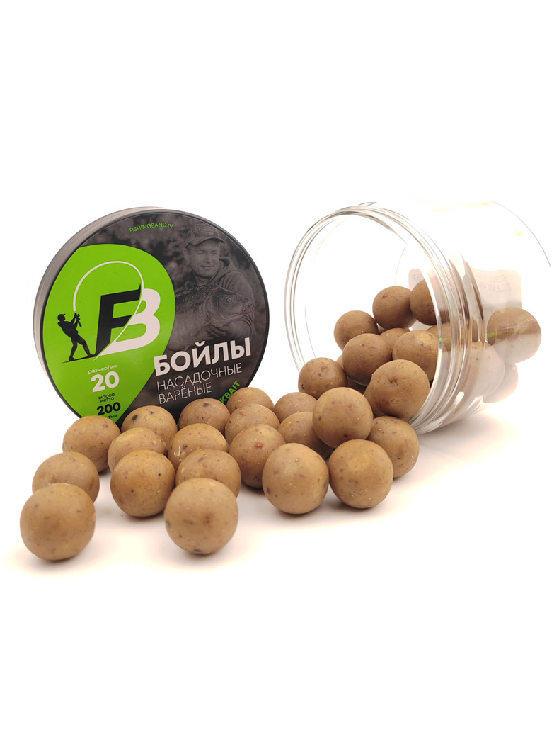 Бойлы варёные насадочные (в банке) Fishing Band Tiger Nut 20 мм 200 гр — фото 2 — CARPshop
