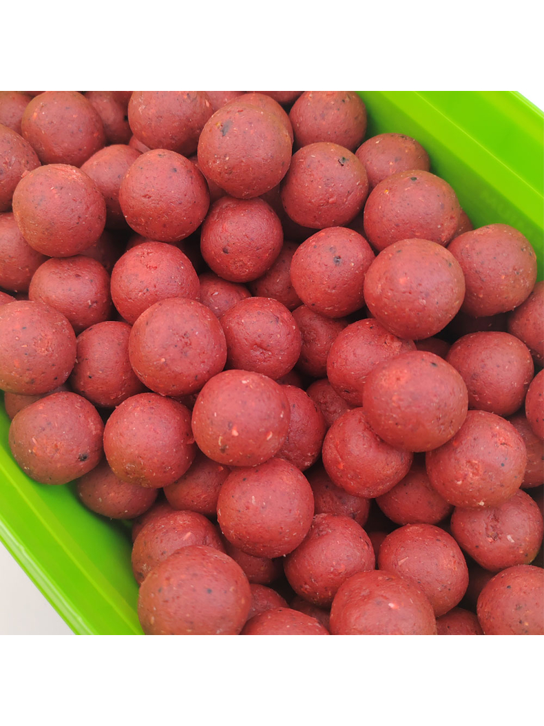 Бойлы варёные прикормочные 24 мм Strawberry 2 кг — фото 2 — CARPshop