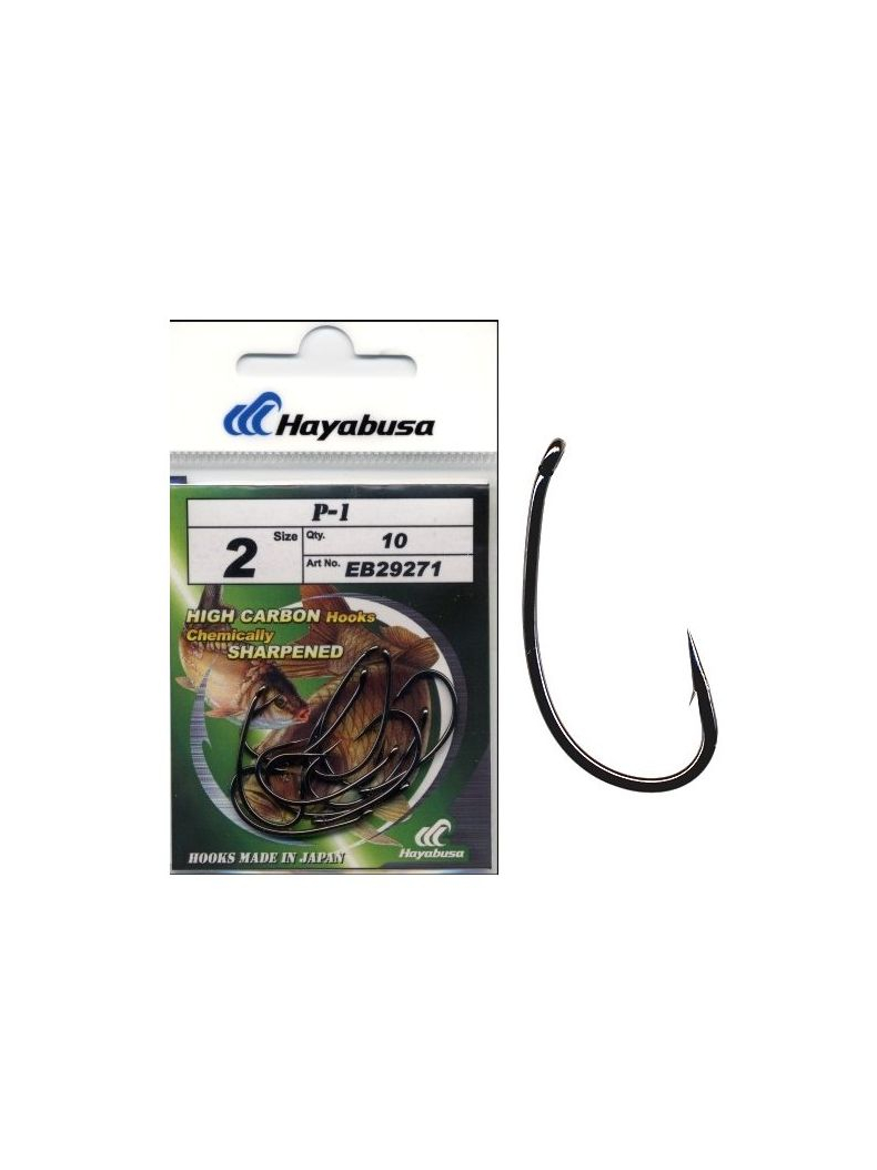 Hayabusa P-1 тефлон крючки карповые, Размер крючка: №2