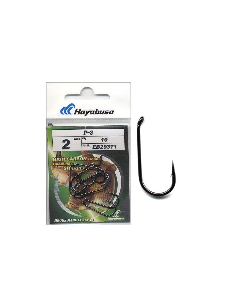 Hayabusa P-2 черный никель крючки карповые, Размер крючка: №4