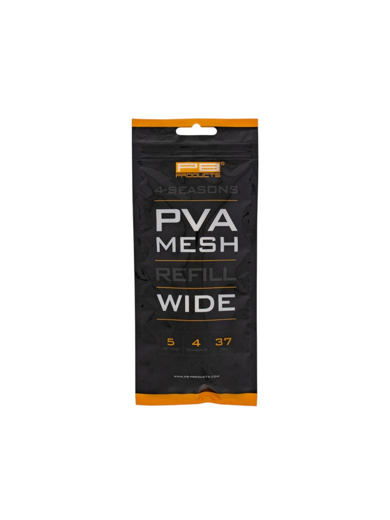 Сетка растворимая PB Products 4-Seasons PVA Mesh System Refill Wide 37mm 5m — купить в интернет-магазине CARPshop