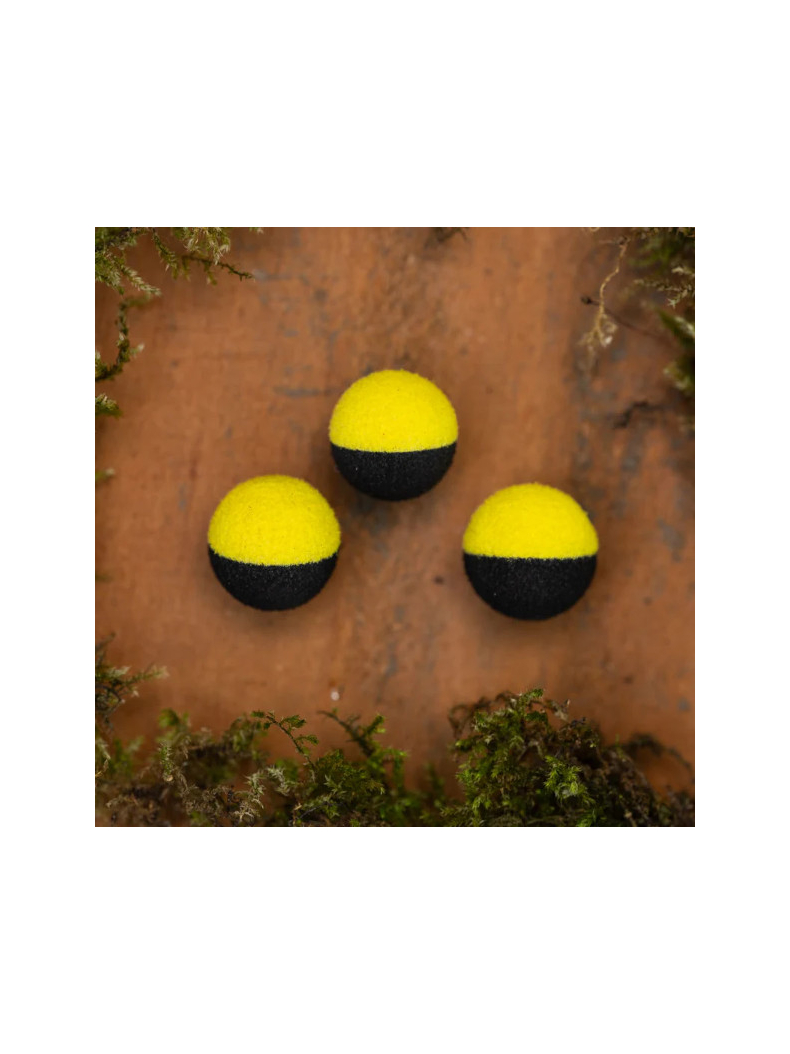Плавающие насадки PB Products Zig Boilie - 12mm - Black/Yellow - 6шт.