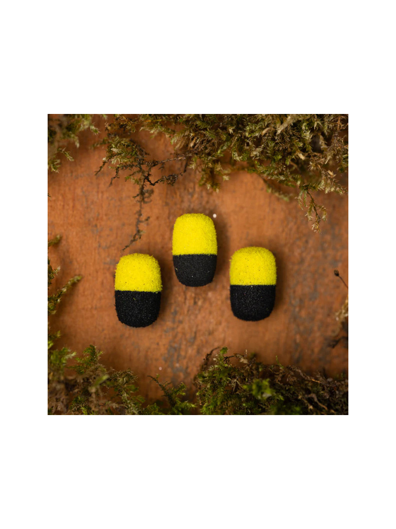 Плавающие насадки PB Products Zig Dumbell - 8mm - Black/Yellow - 8шт.