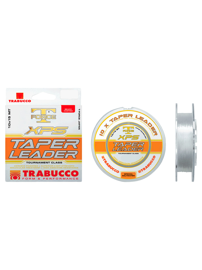 Шок-лидер конусный Trabucco T-Force XPS Taper Leader для карповых снастей — CARPshop