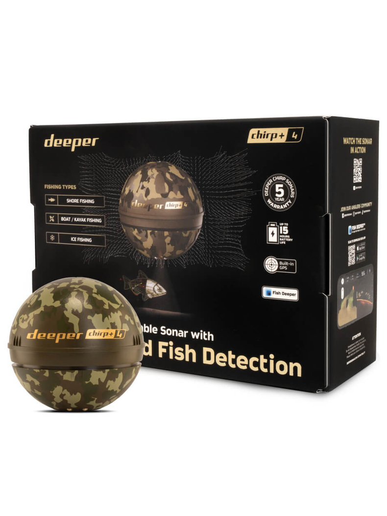 Беспроводной эхолот Deeper Smart Sonar Chirp+ 4.0 для карпфишинга и карповой рыбалки купить в CARPshop