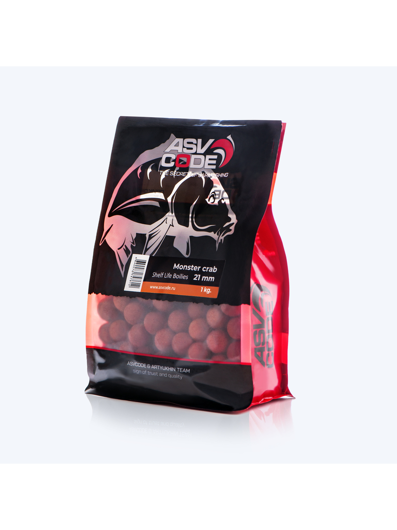 Бойлы вареные ASV CODE Monster Crab (Монстр Краб) 1кг 21мм, изображение 2