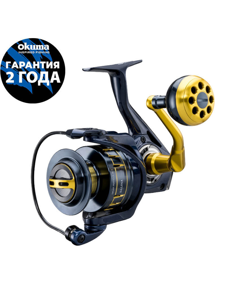Катушка Okuma Salina 5000H Spinning High-Speed 5.8:1 для спиннинговой рыбалки — CARPshop