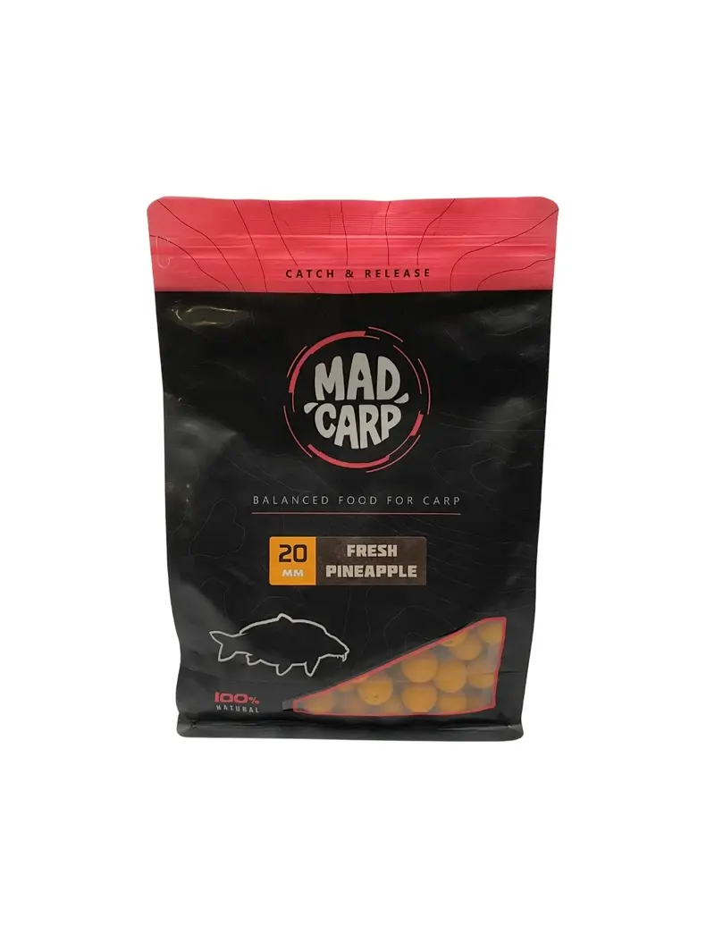 Бойлы тонущие Mad Carp Baits Fresh Pineapple (Ананас) 1кг для карпфишинга — купить в CARPshop