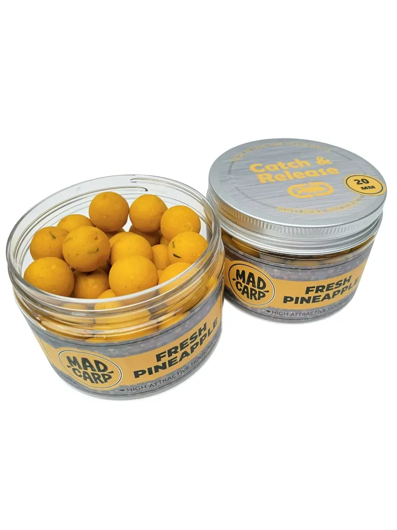 Бойлы насадочные Mad Carp Baits Fresh Pineapple (Ананас), ловля карпа — купить в CARPshop