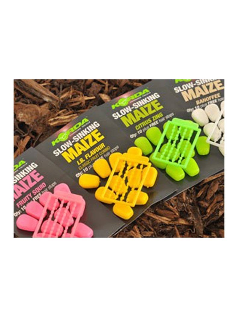 Korda Slow Sinking Maize Citrus Zing Green (цитрус) зеленая медленно тонущая имитационная приманка, изображение 2