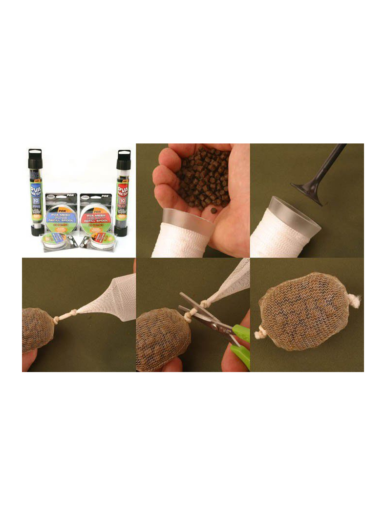 FOX запасная ПВА-сетка PVA mesh, Диаметр: 14 мм, Длина: 10 м, Тип: Fine (быстро), изображение 3