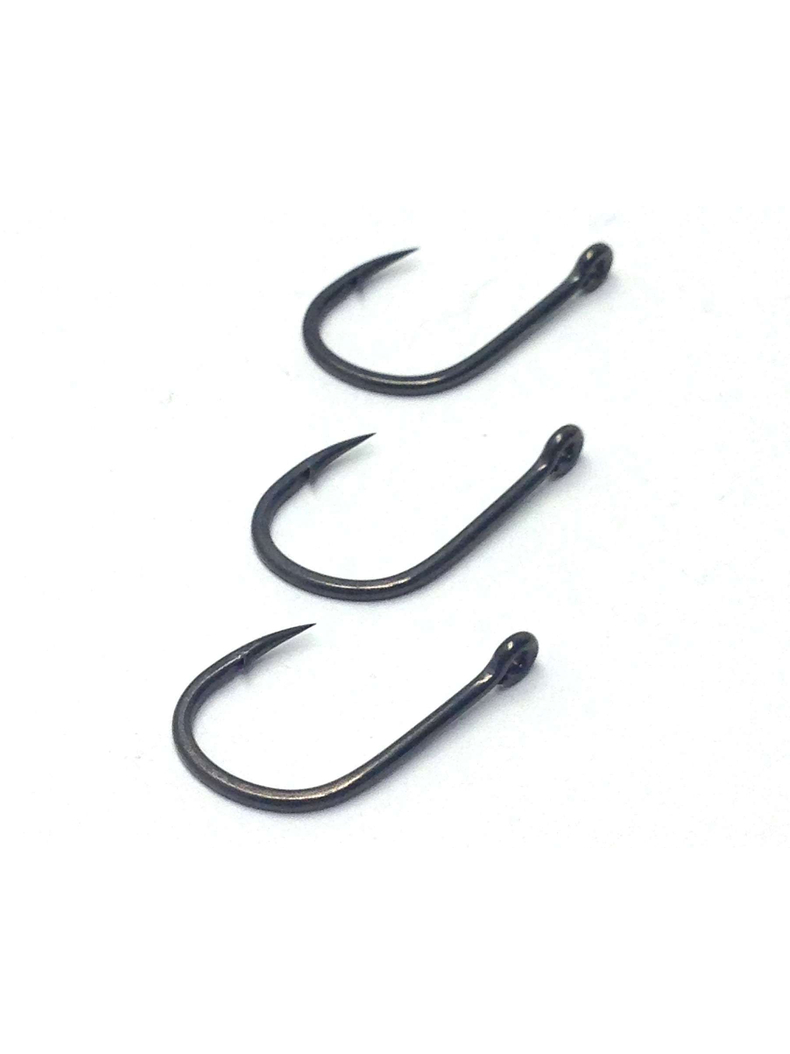 Hayabusa K-1 XS черный никель крючки карповые, Размер крючка: №2 Hayabusa K-1 XS черный никель крючки карповые, Размер крючка: №2