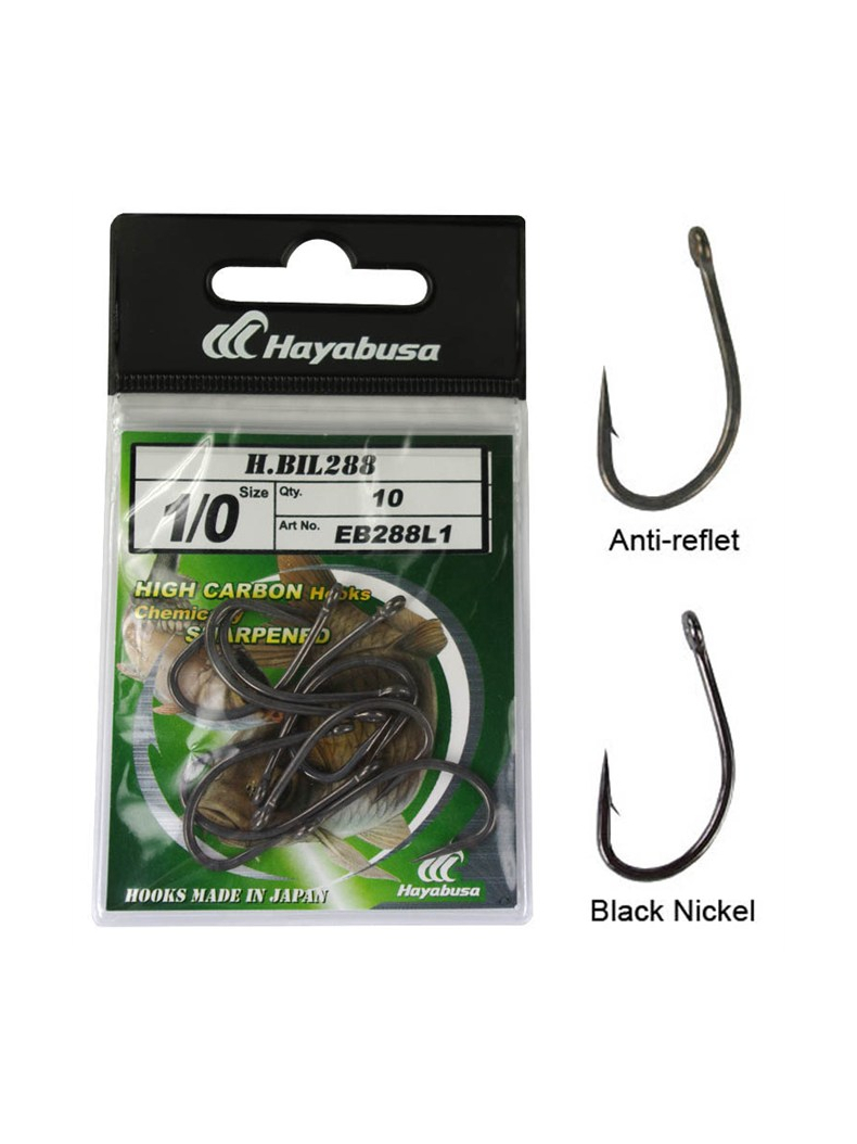 Крючки тефлоновые карповые Hayabusa H.BIL288, Размер: № 10