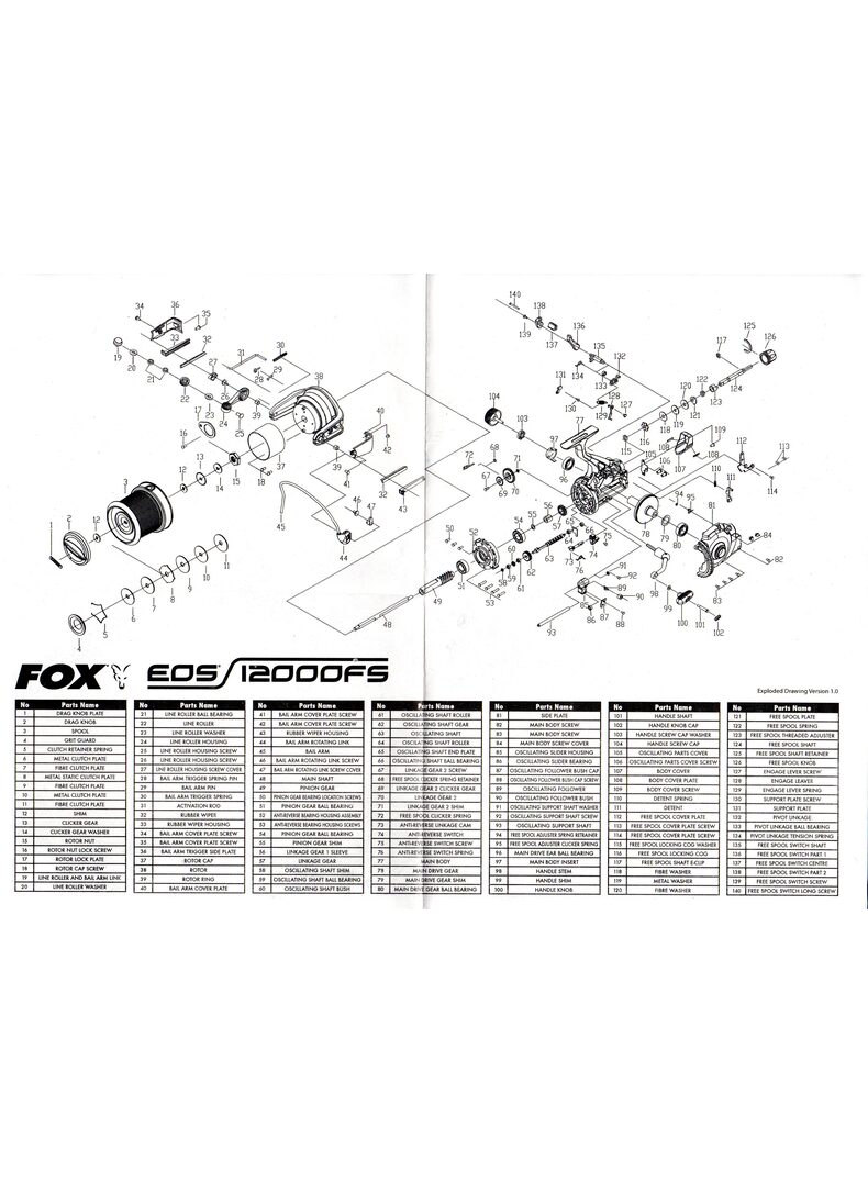 Катушка карповая FOX EOS 12000 FS с бейтранером — фото 7 — CARPshop
