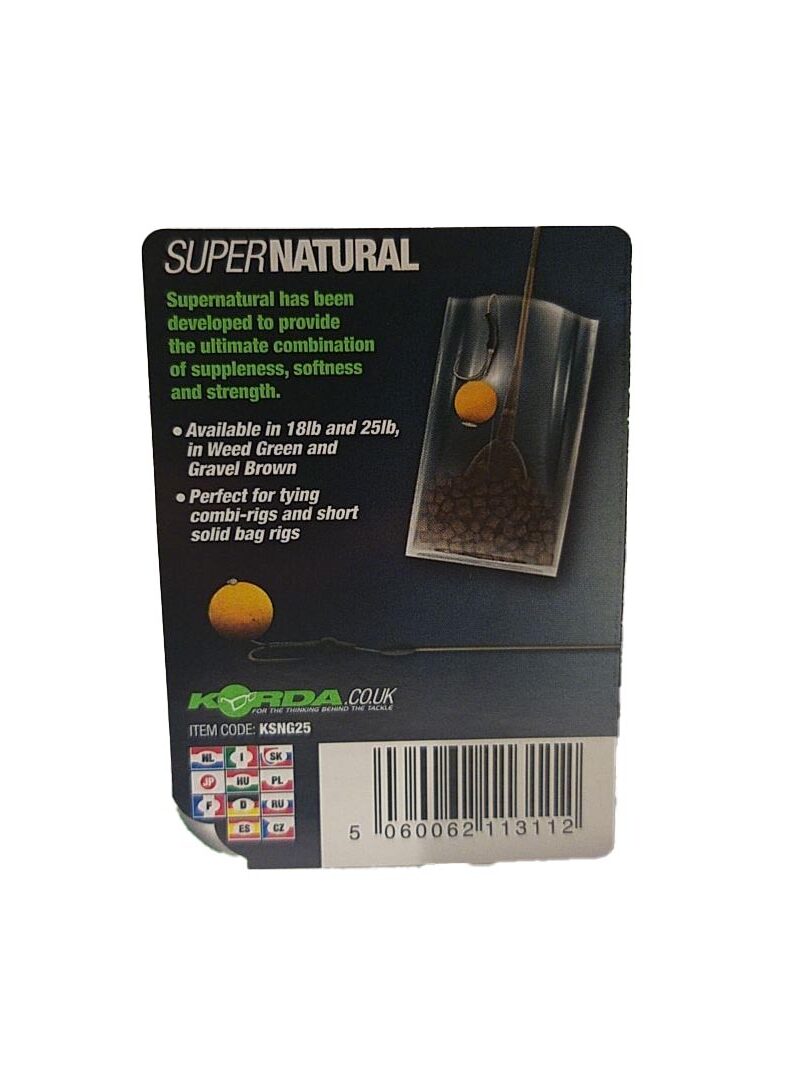 Поводковый материал Korda Super Natural — фото 11 — CARPshop