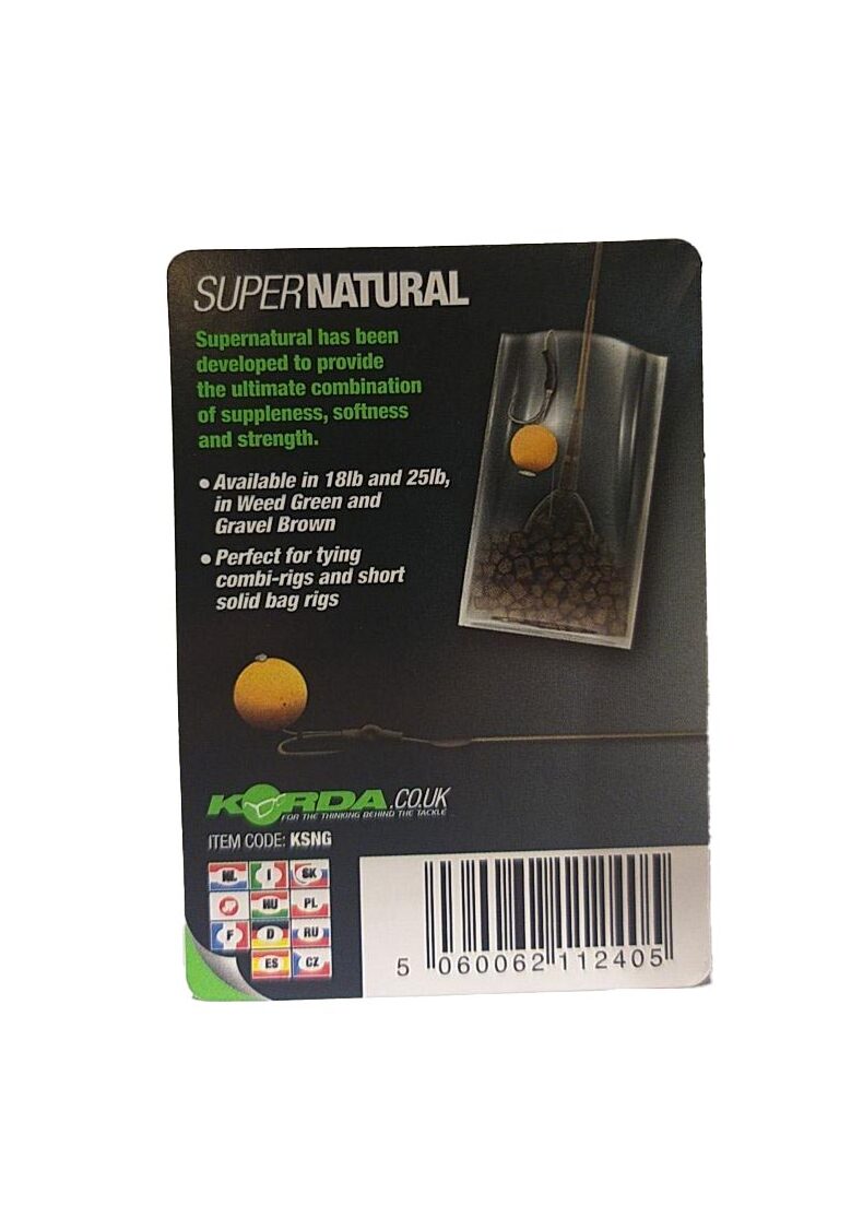 Поводковый материал Korda Super Natural — фото 10 — CARPshop