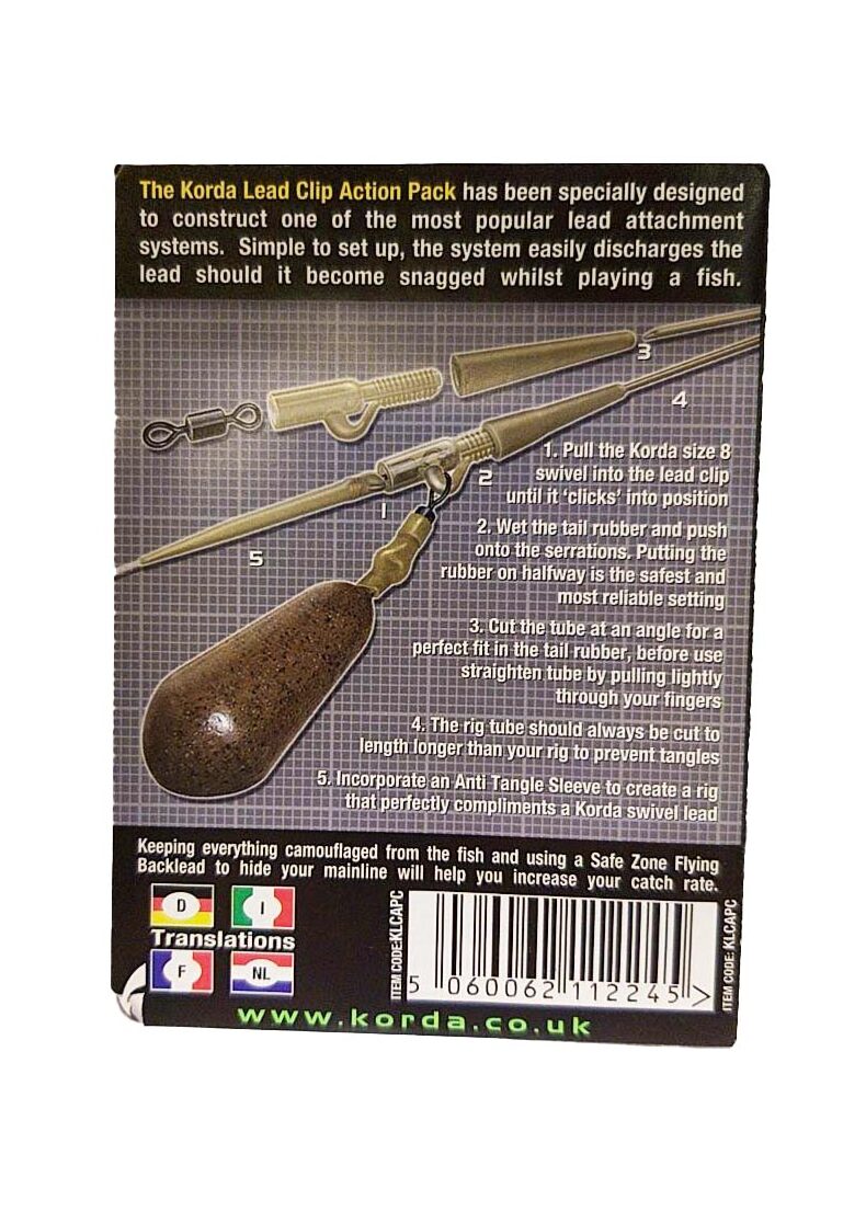 Клипса на трубке Korda Lead Clip Action Pack — фото 6 — CARPshop