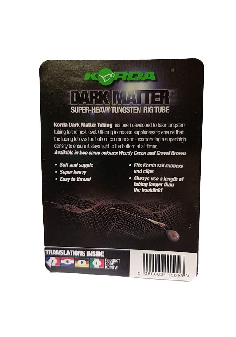 Трубка для монтажа Korda Dark Matter Tungsten Tubing — фото 11 — CARPshop