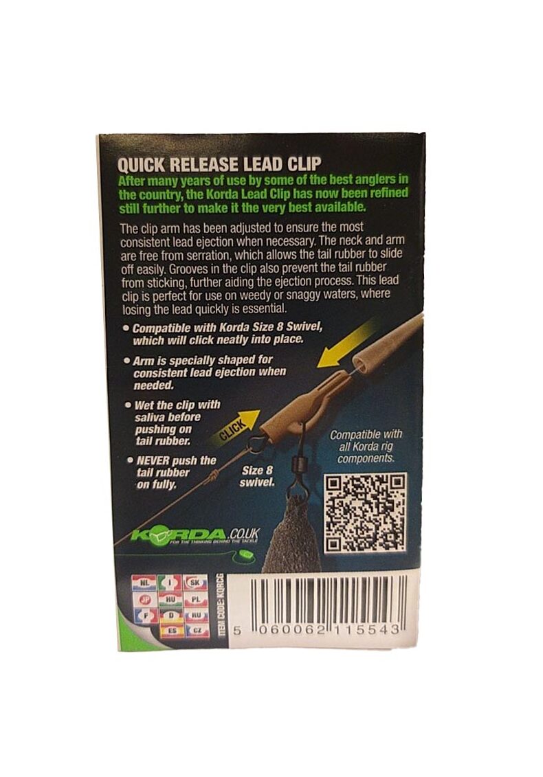 Безопасная клипса Korda Quick Release Clip — фото 6 — CARPshop