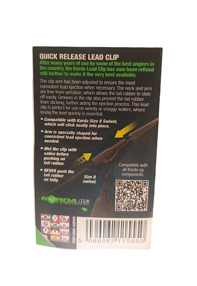 Безопасная клипса Korda Quick Release Clip — фото 7 — CARPshop
