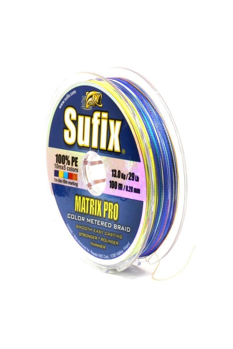 Леска плетеная Sufix Matrix Pro Multi Color — фото 2 — CARPshop