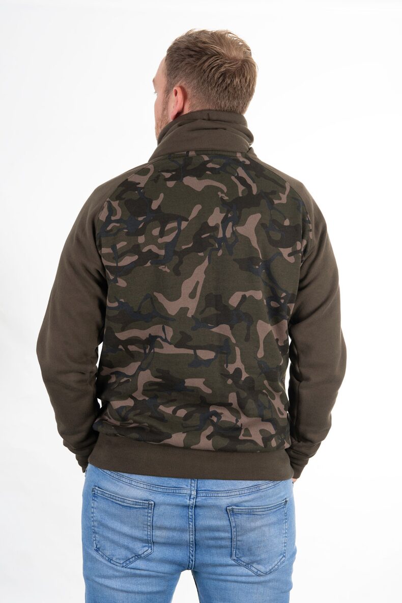 Толстовка с высоким воротом FOX Khaki/Camo High Neck — фото 3 — CARPshop