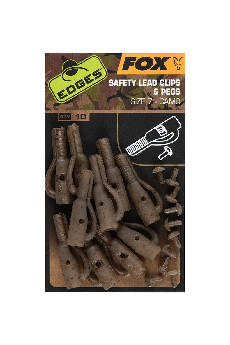 Безопасная клипса FOX Safety Lead Clip EDGES Camo для карповых снастей — CARPshop