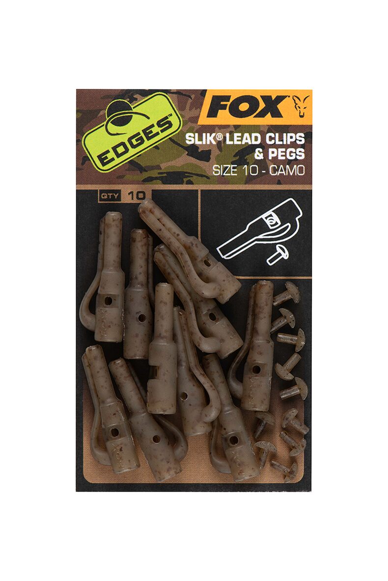 Безопасная клипса FOX SLIK Lead Clip EDGES Camo для карпфишинга — CARPshop