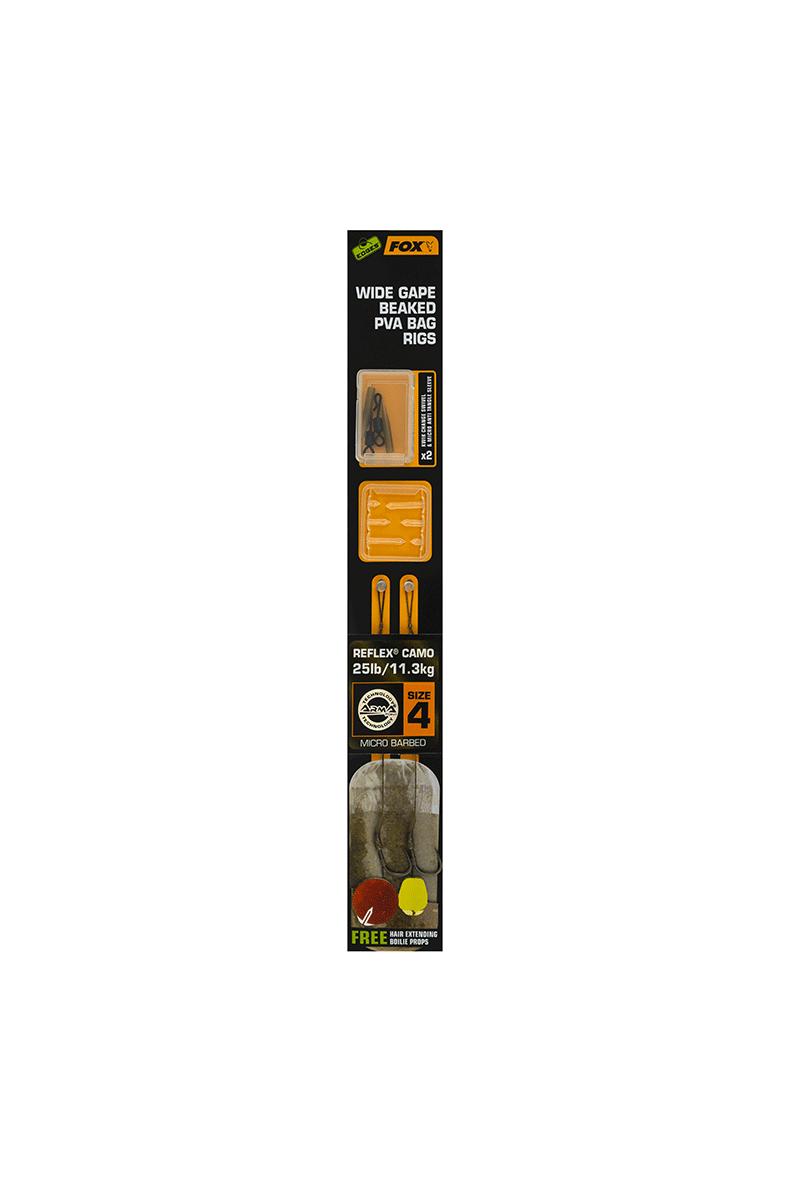 Готовые оснастки FOX Wide Gape Beaked PVA Bag Rigs — фото 2 — CARPshop