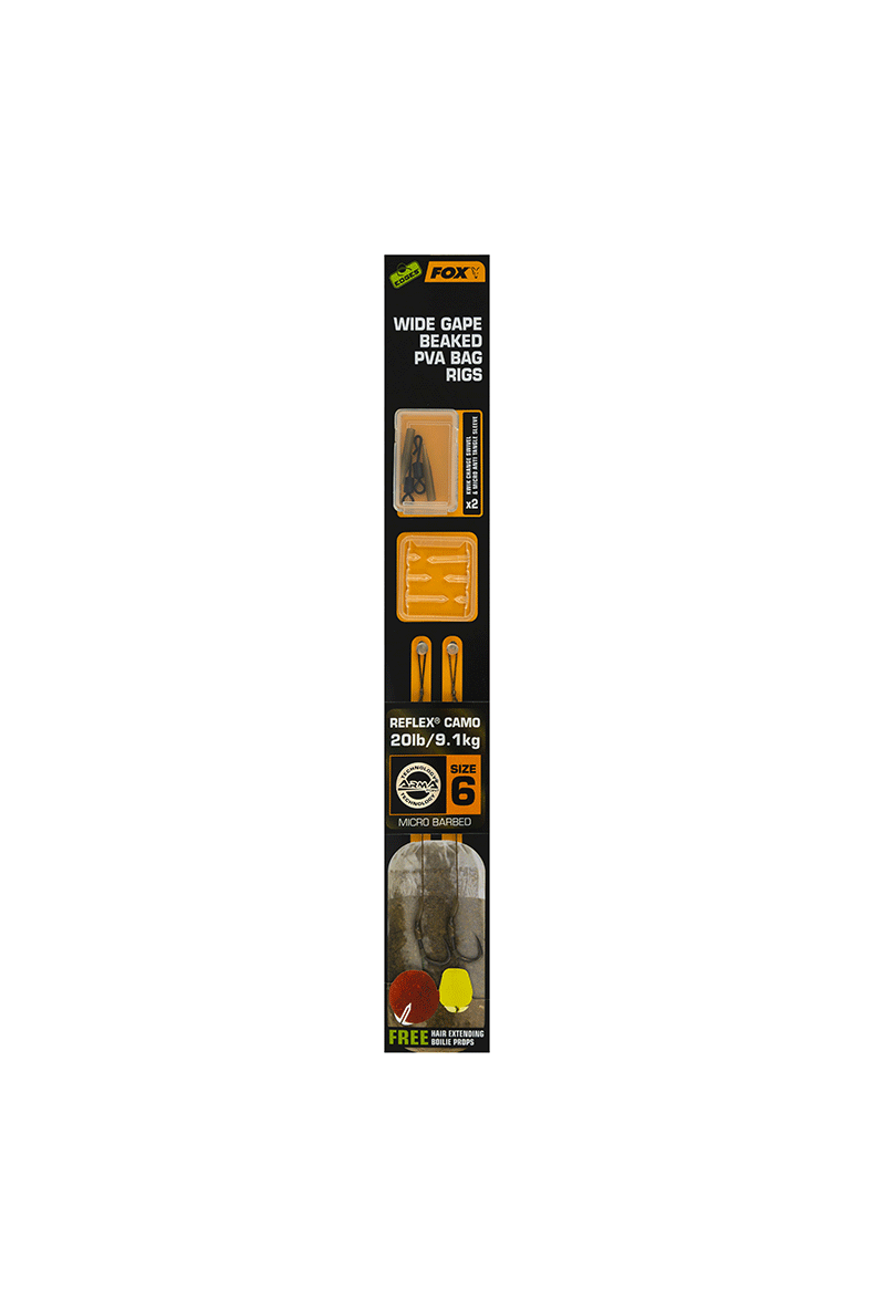 Готовые оснастки FOX Wide Gape Beaked PVA Bag Rigs — фото 3 — CARPshop