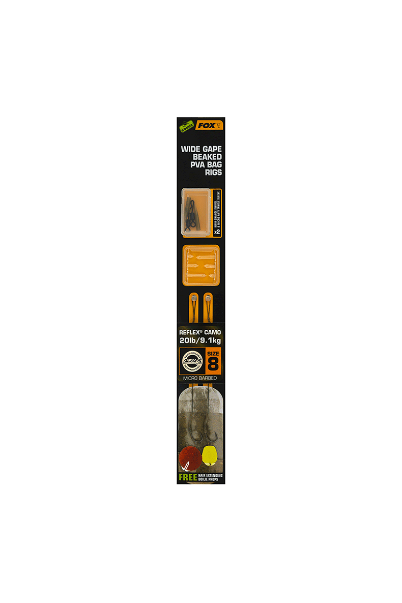 Готовые оснастки FOX Wide Gape Beaked PVA Bag Rigs — фото 4 — CARPshop