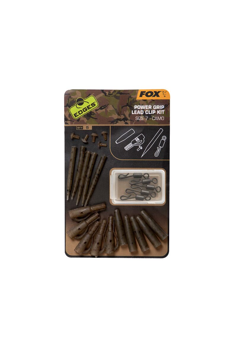 Набор для монтажа Безопасная Клипса Edges Camo Power Grip Lead Clip Kit для карпфишинга — CARPshop