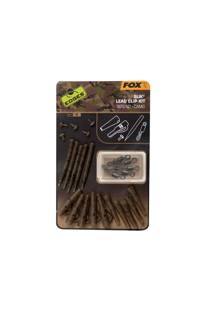Набор для монтажа Безопасная Клипса FOX Edges Camo Slik Lead Clip Kit с классиче — фото 2 — CARPshop