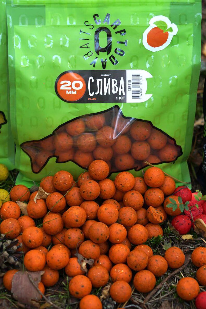 Бойлы Carptoday Baits Plum (Слива) 1кг 20мм — фото 2 — CARPshop