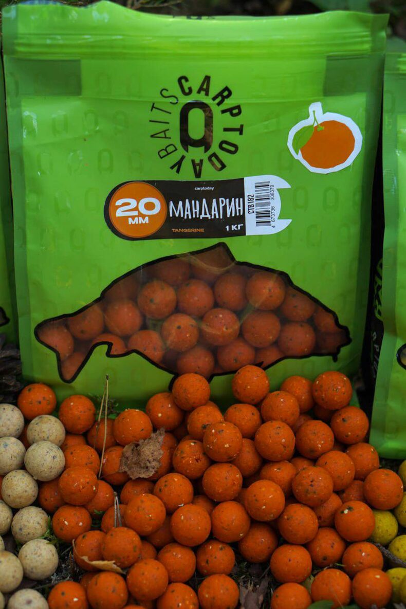 Бойлы Carptoday Baits Tangerine (Мандарин) 1кг 20мм — фото 3 — CARPshop