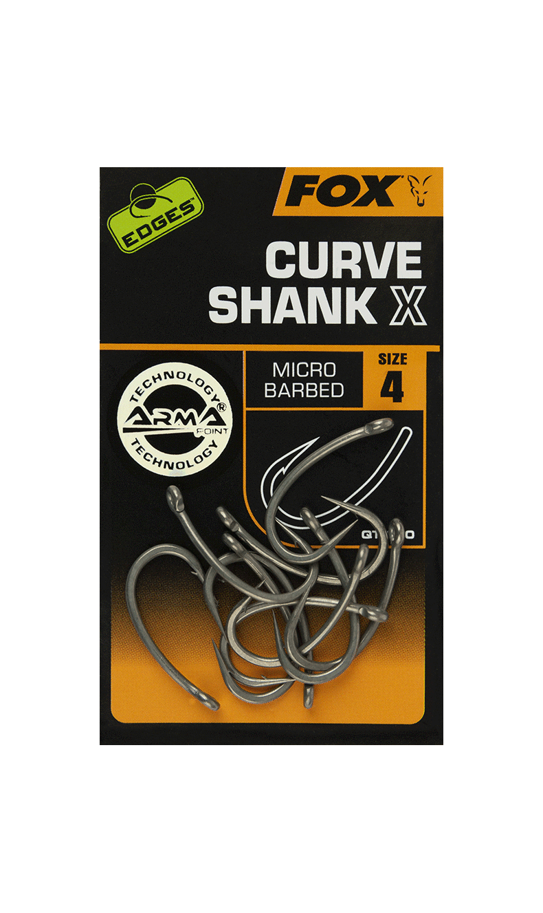 Крючки усиленные FOX Curve Shank X EDGES — фото 3 — CARPshop