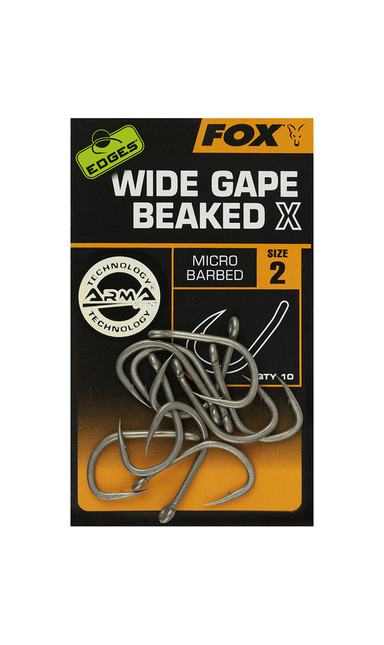 Крючки усиленные FOX Wide Gape Beaked X EDGES — фото 2 — CARPshop