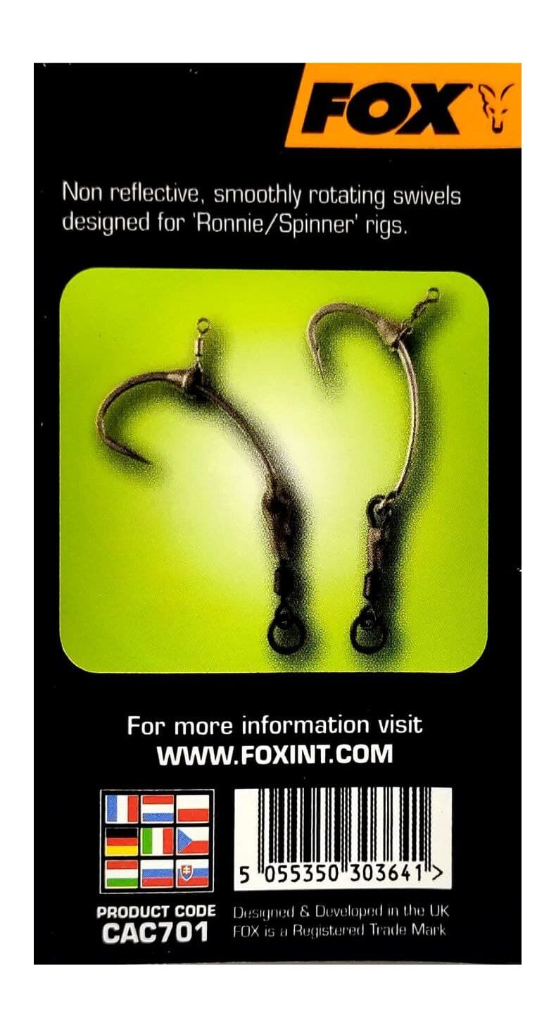 Быстросъёмы для крючков FOX Kwik Change Hook Swivels EDGES — фото 3 — CARPshop