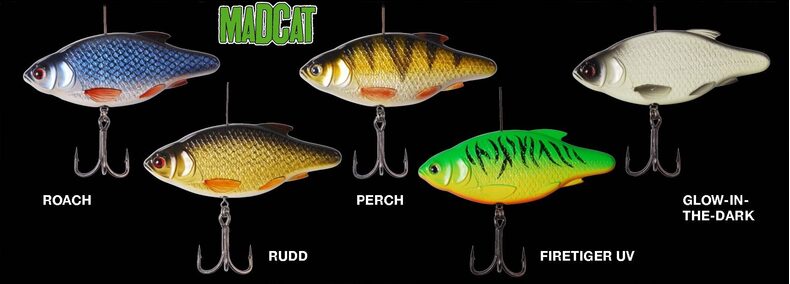 Блесна вертикальная MADCAT® INLINE RATTLER FIRETIGER UV - 110g — фото 10 — CARPshop