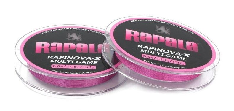 Леска плетёная Rapinova-X Multi Game 150м розовая — фото 2 — CARPshop