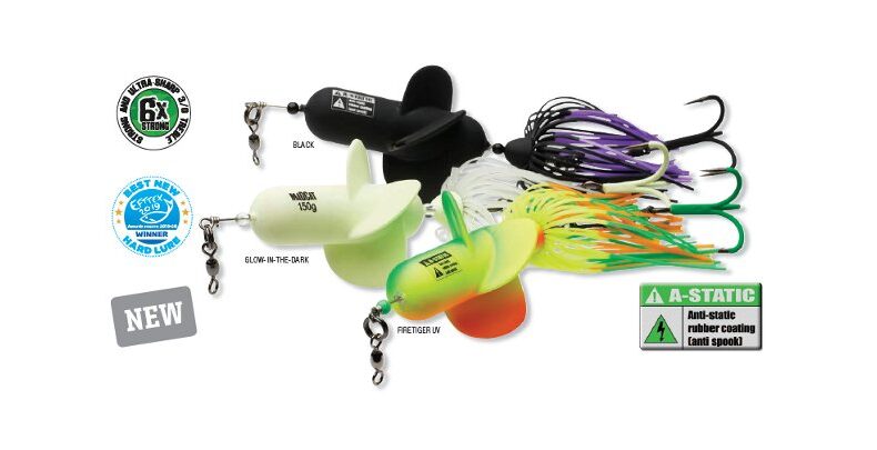 Блесны вертикальные MADCAT® A-STATIC PROPELLER TEASER Treble Hook - 150g - FIRET — фото 2 — CARPshop