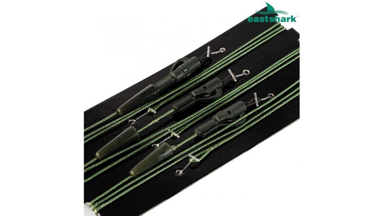 Готовые лидкоры с безопасной клипсой EastShark Leadcore System & Safety Clip 45l — фото 3 — CARPshop