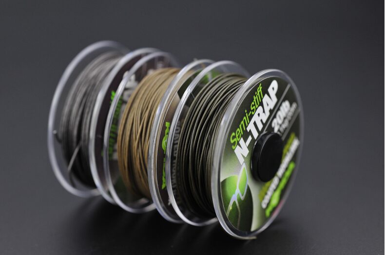 Поводковый материал Korda N-Trap Semi Stiff в оплётке средней жесткости — фото 2 — CARPshop