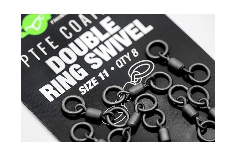 Вертлюг с двумя кольцами Korda Double Ring Swivel №11 с покрытием из PTFE — фото 2 — CARPshop