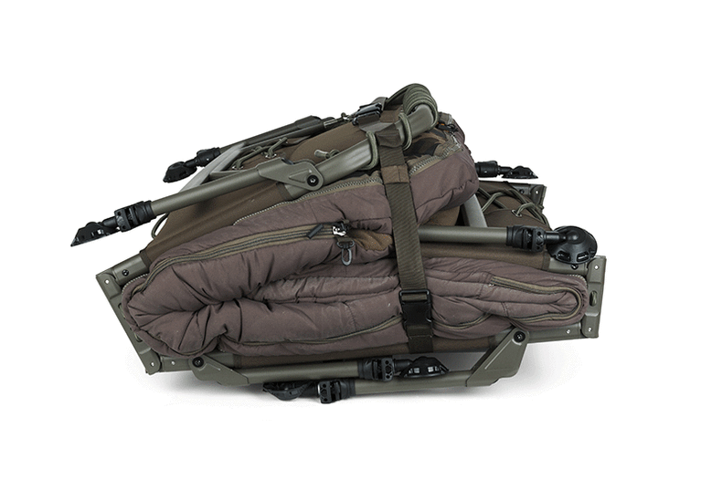 Раскладушка со спальным мешком FOX Flatliner 8 Leg 3 Season Sleep System — фото 2 — CARPshop